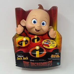 Disney Pixar Jabberin JACK JACK Plush Doll The Incredibles 2003 Hasbro Pacifier